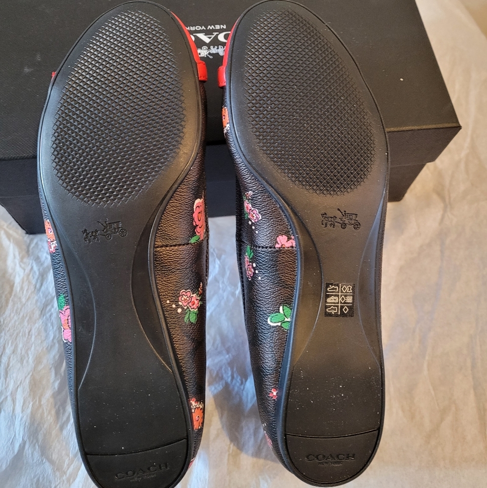 NWB Coach Leila Posey Ballet Flats Sz. 7 - Picture 3 of 5